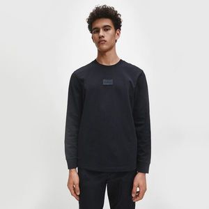Calvin Klein pánské černé triko s dlouhým rukávem obraz
