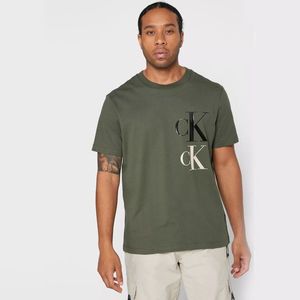 Calvin Klein pánské zelené triko obraz