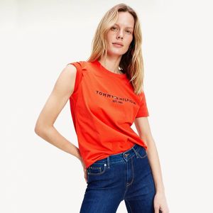 Tommy Hilfiger dámské oranžové triko obraz
