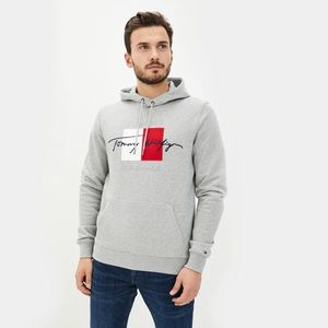 Tommy Hilfiger pánská šedá mikina Signature obraz