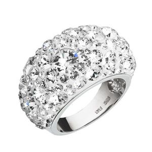 Evolution Group Stříbrný prsten s krystaly Swarovski bílý 35028.1 obraz