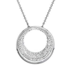 Evolution Group Stříbrný náhrdelník s krystaly Swarovski bílý 32026.1 obraz