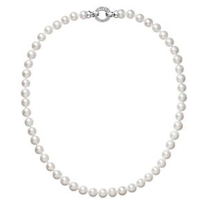 Evolution Group Perlový náhrdelník z pravých říčních perel bílý 22003.1 obraz