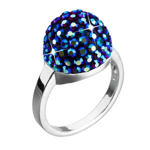 Evolution Group Stříbrný prsten s krystaly modrý 735013.3 obraz