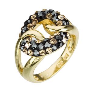Evolution Group Stříbrný prsten s krystaly Swarovski colorado zlatý 35035.4 obraz