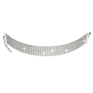 Evolution Group Stříbrný náhrdelník se Swarovski krystaly bílý 32004.1 obraz