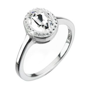 Evolution Group Stříbrný prsten s krystaly Swarovski bílý 35038.1 crystal obraz