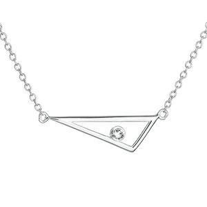 Evolution Group Stříbrný náhrdelník s krystalem Swarovski bílý 32059.1 obraz