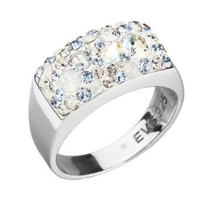 Evolution Group Stříbrný prsten s krystaly Swarovski modrý 35014.3 light sapphire obraz