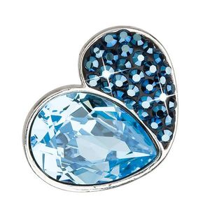 Evolution Group Stříbrný přívěsek s krystaly modré srdce 34161.3 obraz