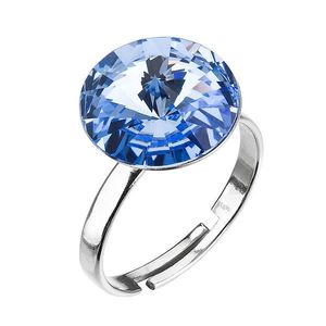 Evolution Group Stříbrný prsten s krystaly modrý 35018.3 light sapphire obraz