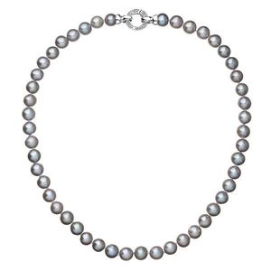 Evolution Group Perlový náhrdelník z pravých říčních perel šedý 22028.3 obraz