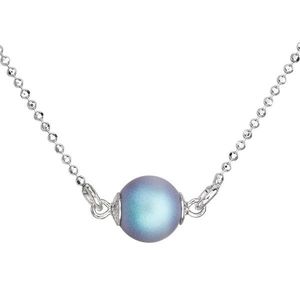 Evolution Group Stříbrný náhrdelník se světle modrou matnou perlou 32068.3 obraz
