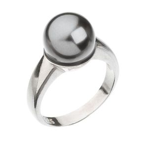 Evolution Group Stříbrný prsten s perlou šedý 735022.3 obraz