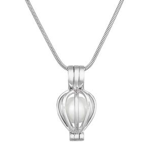 Evolution Group Stříbrný náhrdelník s bílou perlou 72056.1 obraz