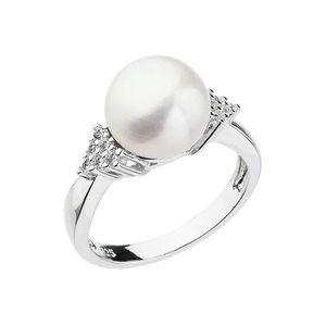 Evolution Group Stříbrný prsten s bílou říční perlou 25002.1 obraz