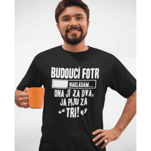 Vtipné tričko budoucí fotr! obraz