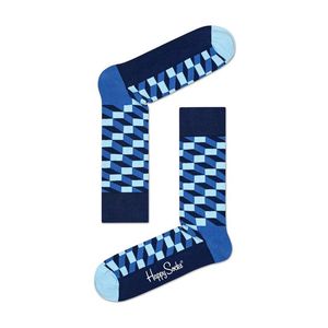 Happy Socks Filled Optic Ponožky Modrá obraz
