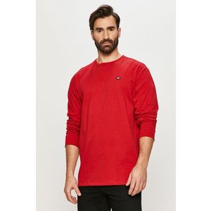 Pánské tričko s dlouhým rukávem jednobarevné červená obraz