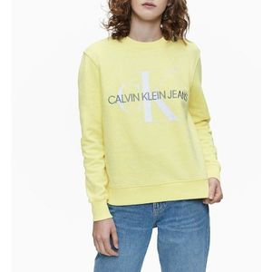 Calvin Klein dámská žlutá mikina Monogram obraz