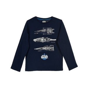 Star wars tmavě modré chlapecké tričko s dlouhým rukávem obraz