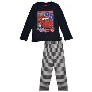 Cars - chlapecké černé pyžamo s dlouhým rukávem obraz
