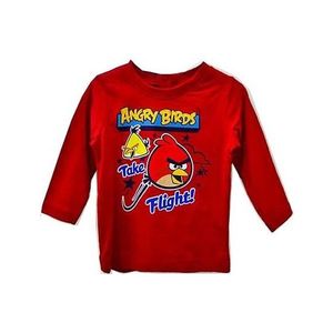Angry birds klučičí červené tričko obraz