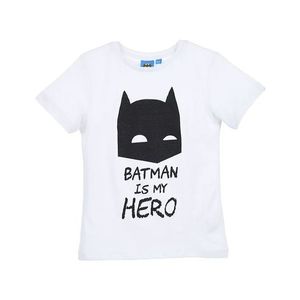 Batman chlapecké bílé tričko batman is my hero obraz