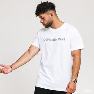 Calvin Klein pánské bílé tričko Outline obraz