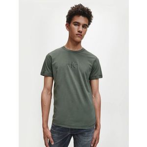 Calvin Klein pánské khaki zelené tričko obraz