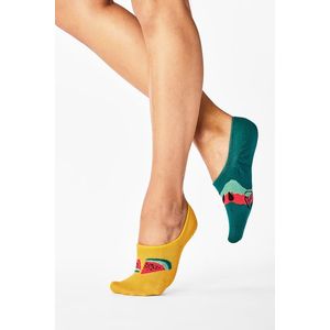 Žluto-zelené balerínkové ponožky Watermelon Splash Noshow obraz