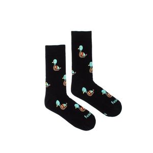 Černé vzorvané ponožky Kača v noci obraz