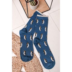 Pánské tmavě modré vzorované ponožky Penguin Bamboo Socks obraz