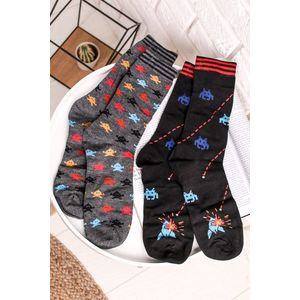 Pánské vzorované ponožky Retro Bamboo Arcade Socks in a Bag - dvojbalení obraz