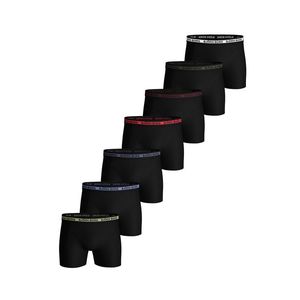 Černé boxerky Seasonal Solid Essential Shorts - sedm balení obraz