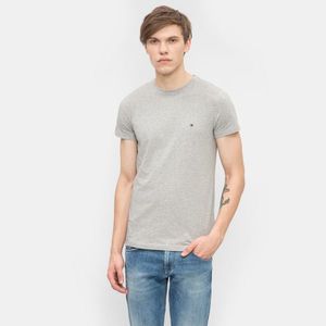 Tommy Hilfiger pánské šedé tričko Core obraz