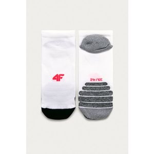 4F Ponožky Bílá obraz