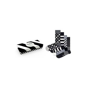 Happy Socks - Ponožky Classic Black & White (4-pack) obraz