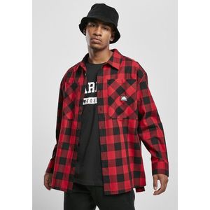 Southpole Check Flannel Shirt red obraz