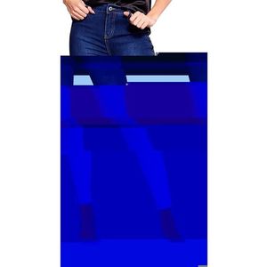Dámské tmavě-modré džíny nad kotníky obraz