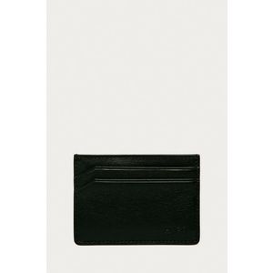 Černá malá pánská kožená peněženka obraz