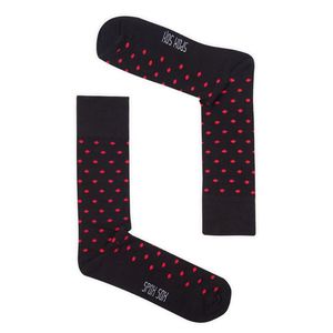 Pánské černo-červené tečkované ponožky Spox Sox Dots obraz