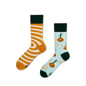 Oranžovo-modré ponožky Onion Rings obraz
