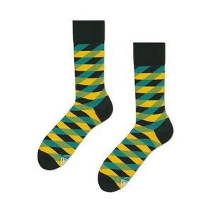 Černo-žluté ponožky Illusion Green obraz