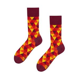 Červeno-žluté ponožky Flame Triangels obraz