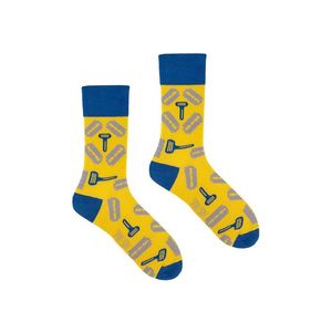 Žluto-modré ponožky Spox Sox Razor Blades obraz