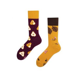 Hnědo-žluté ponožky Pear Pair obraz