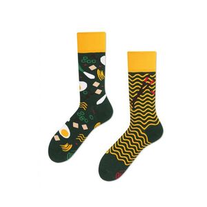 Žluto-zelené ponožky Ramen Noodles obraz