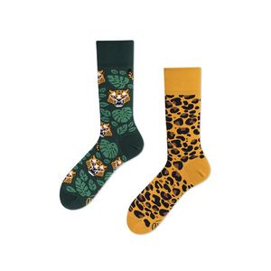 Žluto-zelené ponožky El Leopardo obraz