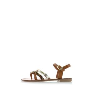 Hnědé dámské kožené sandály s.Oliver obraz